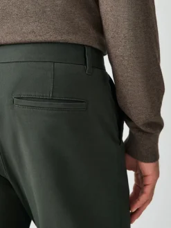 Broeken En Chino's*Next Donkergroen - Slim Fit - Stretchy chino