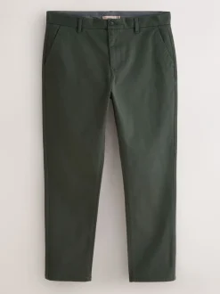 Broeken En Chino's*Next Donkergroen - Slim Fit - Stretchy chino
