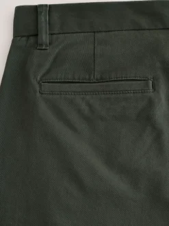 Broeken En Chino's*Next Donkergroen - Slim Fit - Stretchy chino