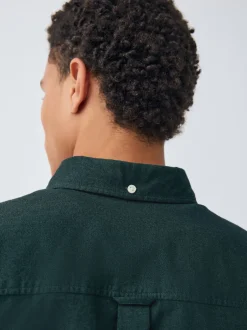Formele Overhemden|Shirts*Next Donkergroen - Soft Touch Oxford Long Sleeve Shirt