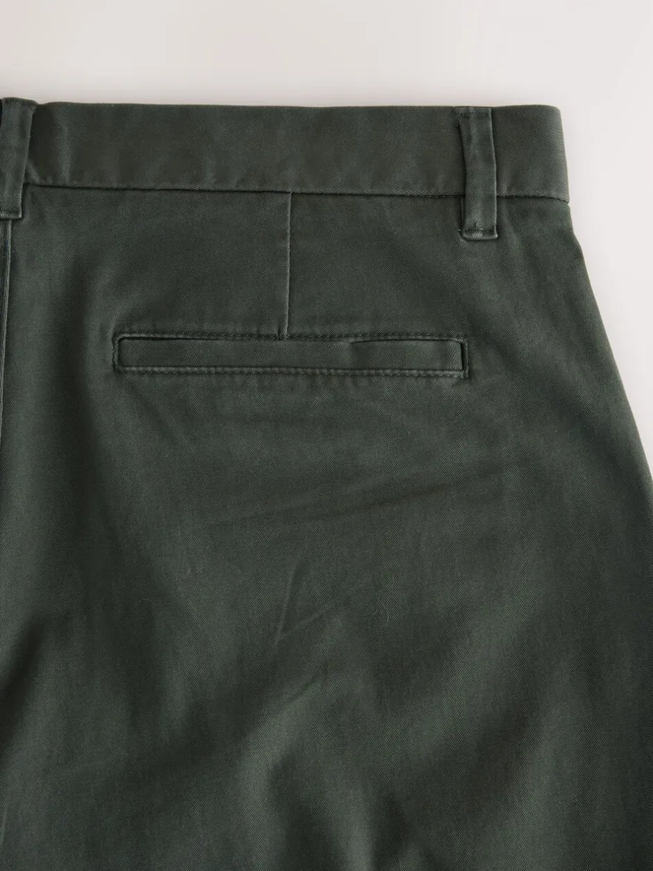 Broeken En Chino's*Next Donkergroen - Straight fit - Stretchy chino