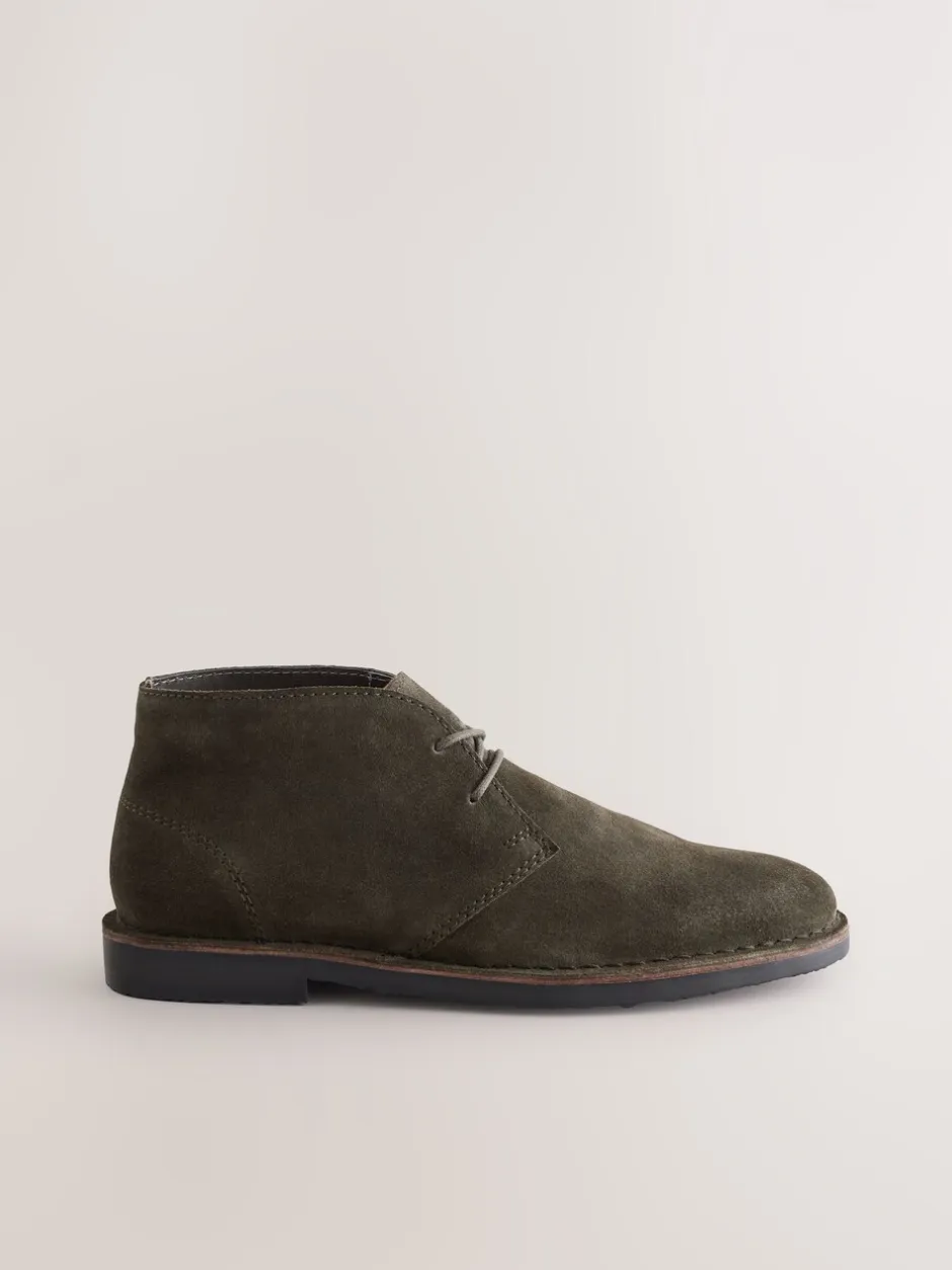 Boots|Next Donkergroen - Suède woestijnlaars