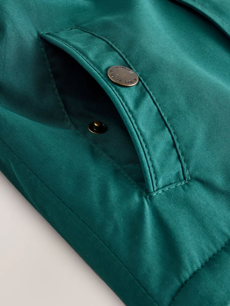 Jassen, Jacks En Kinderwagenpakjes|Schoolkleding*Next Donkergroen - Waterdichte parka met borgvoering (3mnd -7jr)