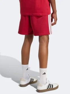 Sportkleding|Shorts*adidas Donkerrood - Essential 3-Stripes French Terry Shorts