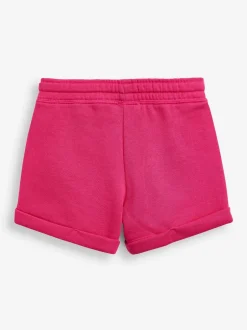 Shorts|Benetton - 100% katoenen jersey shorts voor meisjes Donkerroze