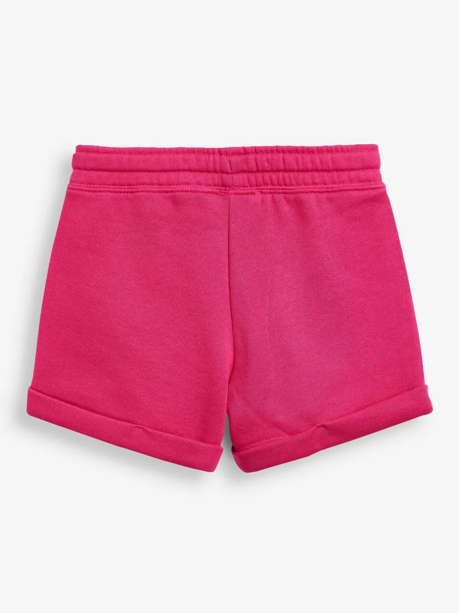 Shorts|Benetton - 100% katoenen jersey shorts voor meisjes Donkerroze