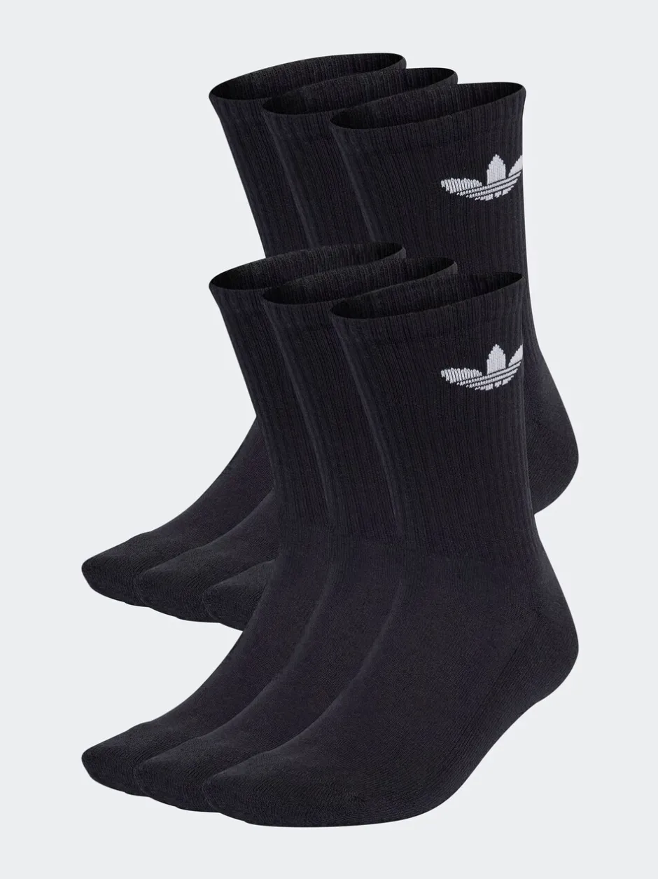 Sokken|Sokken*adidas Donkerzwart - Originals verpakking van 6 Trefoil enkelsokken
