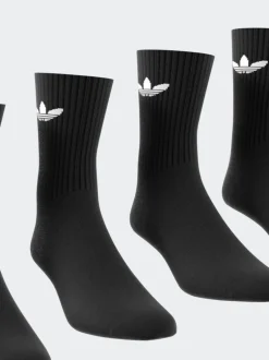 Sokken|Sokken*adidas Donkerzwart - Originals verpakking van 6 Trefoil enkelsokken
