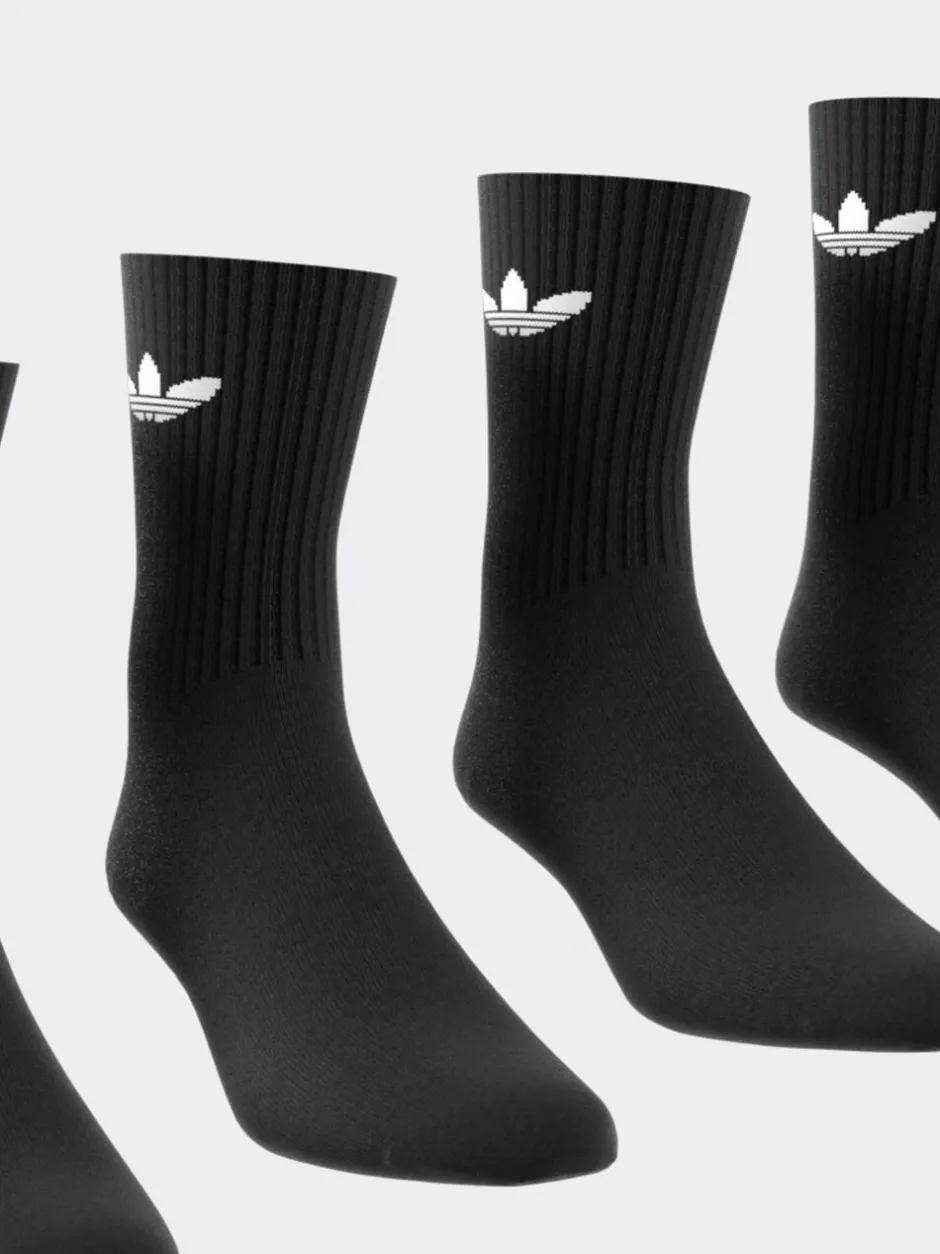 Sokken|Sokken*adidas Donkerzwart - Originals verpakking van 6 Trefoil enkelsokken