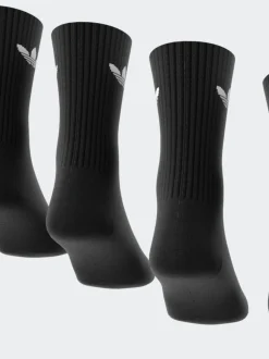 Sokken|Sokken*adidas Donkerzwart - Originals verpakking van 6 Trefoil enkelsokken