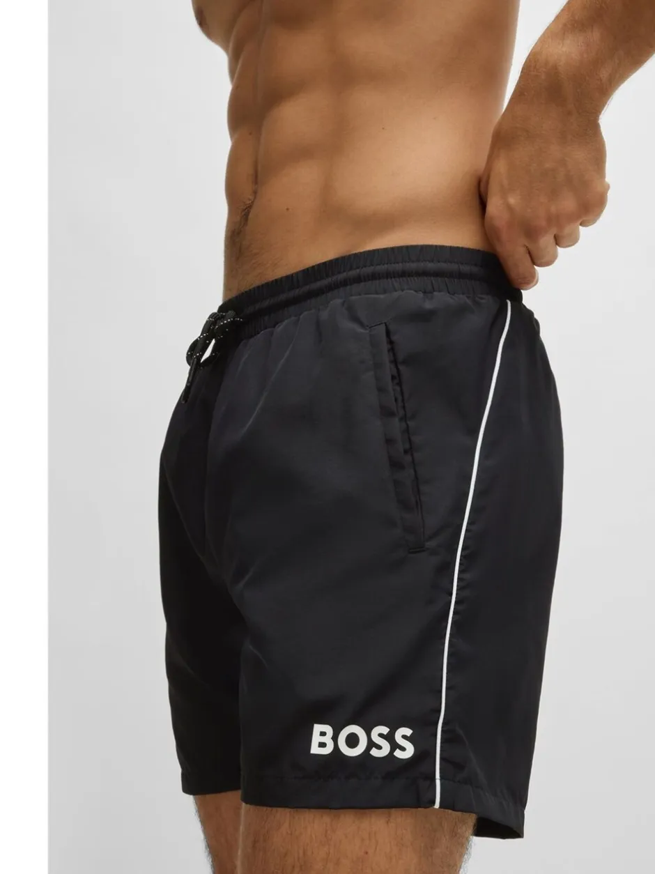 Badkleding*BOSS Donkerzwart - Starfish sneldrogende zwembroek