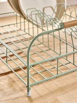 Keukenaccessoires|Next Draad afdruiprek Grijs-groen