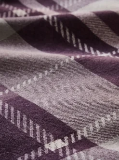 Beddengoedsets En Dekbedovertrekken|Dreams & Drapes Colville ruit superzachte 100% geborsteld katoenen dekbedovertrek- en kussensloopset Paars