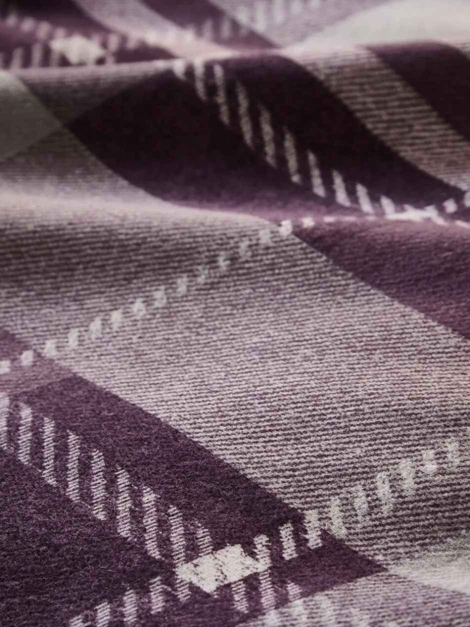 Beddengoedsets En Dekbedovertrekken|Dreams & Drapes Colville ruit superzachte 100% geborsteld katoenen dekbedovertrek- en kussensloopset Paars