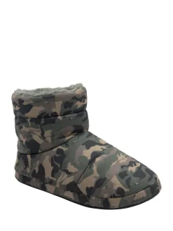 Pantoffels*Dunlop Herenpantoffels met voering van imitatiebont
