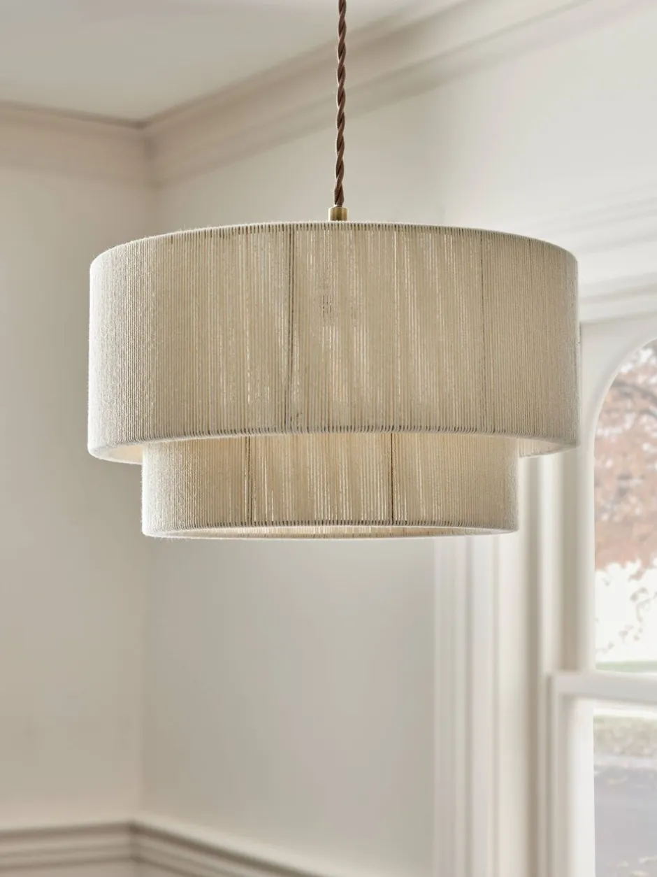 Lampenkappen|Verlichting*Next Easy Fit Woven Light Shade Ivoorwit