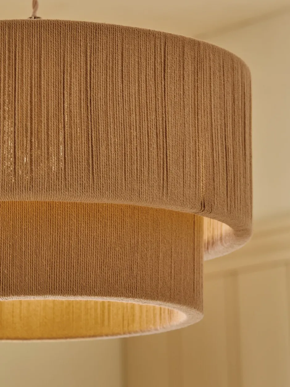 Lampenkappen|Verlichting|Next Easy Fit Woven Light Shade Okergeel