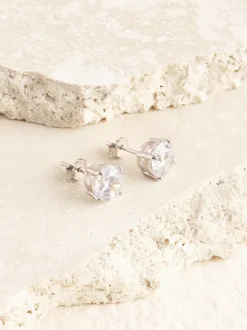 Sieraden*Next Echt zilver - Grote oorknopjes met zirkonia