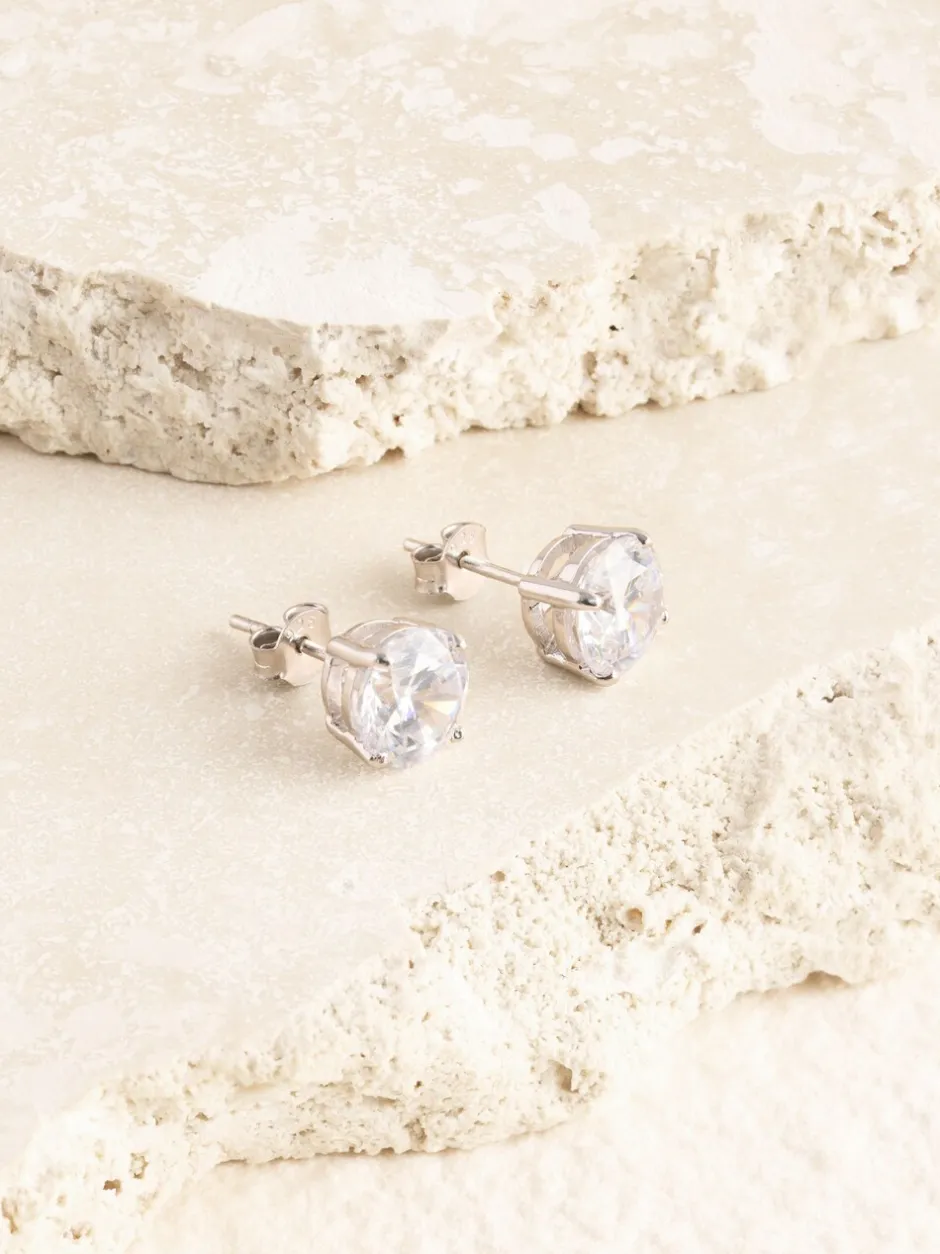 Sieraden*Next Echt zilver - Grote oorknopjes met zirkonia