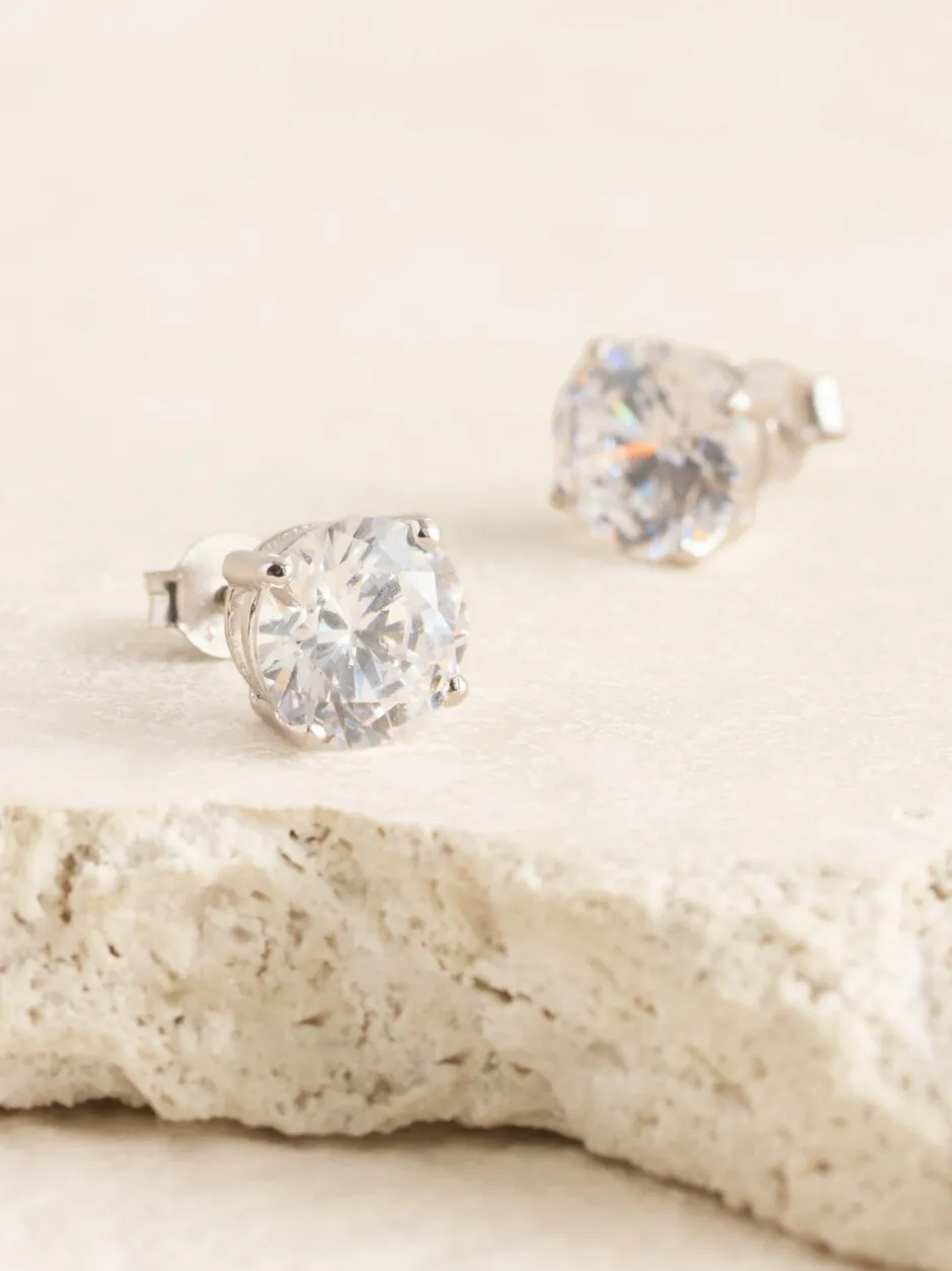 Sieraden*Next Echt zilver - Grote oorknopjes met zirkonia