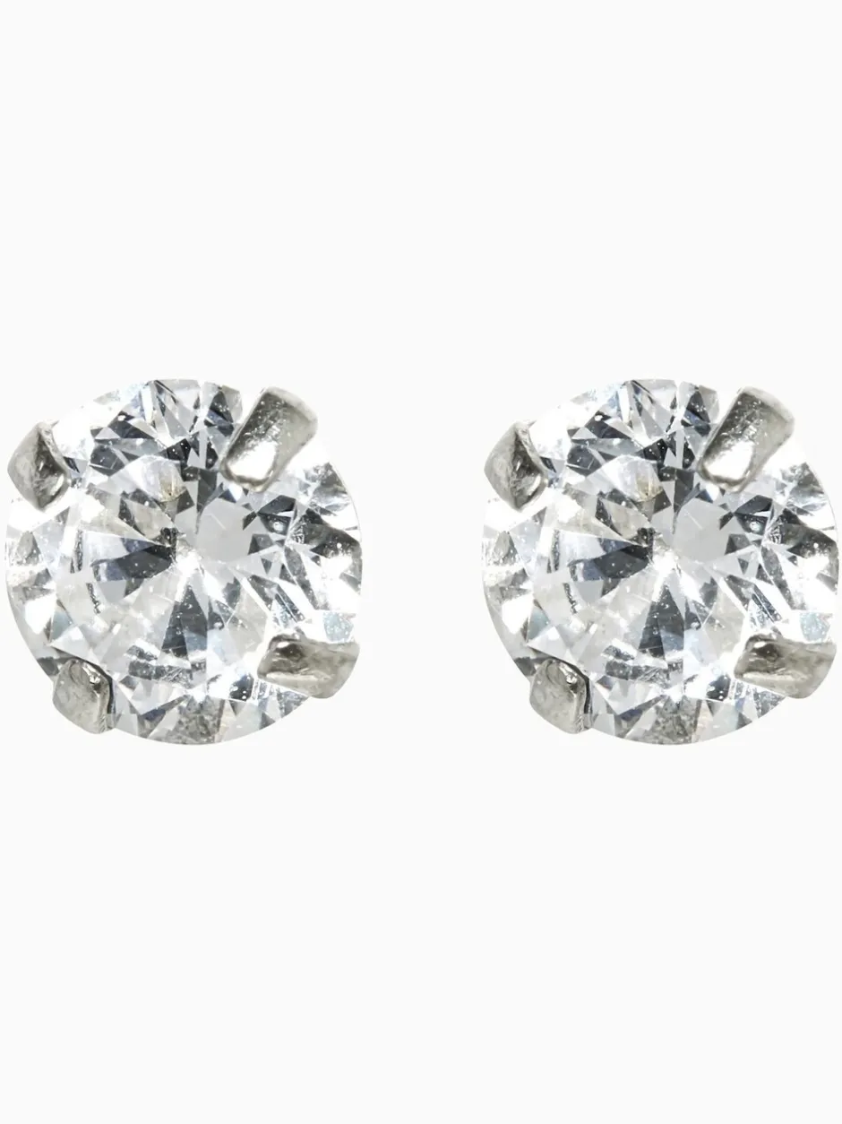 Sieraden*Next Echt zilver - Grote oorknopjes met zirkonia