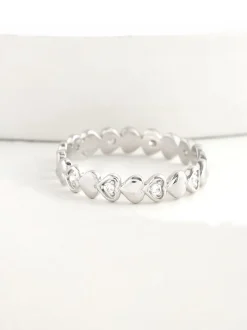 Sieraden|Next Echt zilver - Schitterende hart-ring