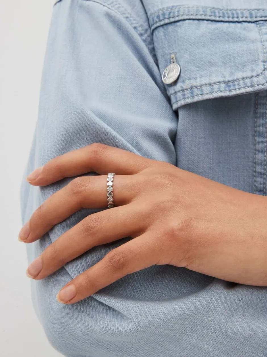 Sieraden|Next Echt zilver - Schitterende hart-ring
