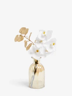 Kunstbloemen*Next Echte kunstorchidee met touch in goudkleurige glanzende vaas