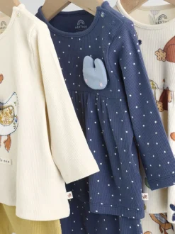 Tops|Tops|Next Ecru - 6 -delige set van top met lange mouwen en leggings (0mnd -3jr)
