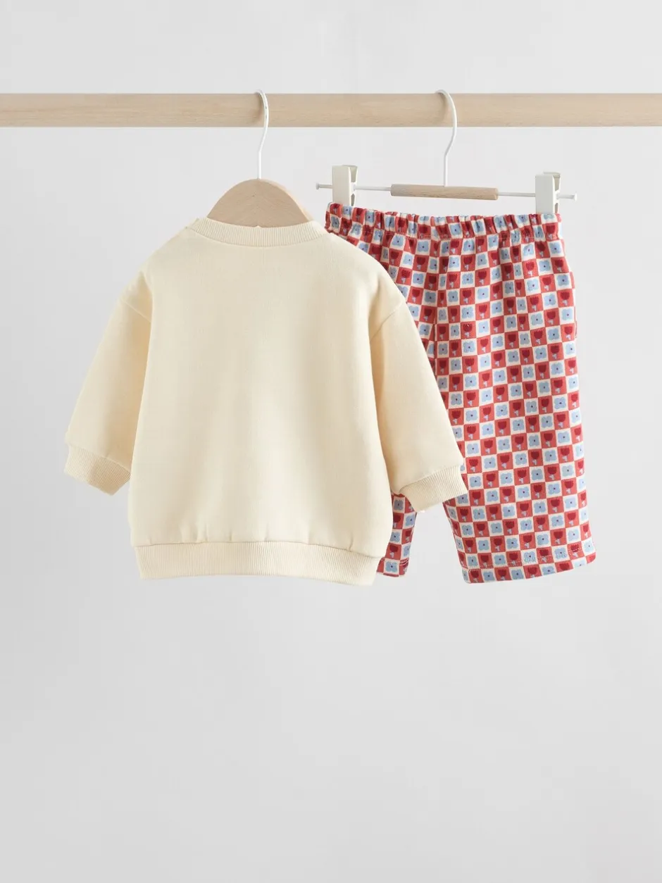 Sets En Outfits|Sweaters En Hoody´S*Next Ecru - Baby Sweatshirt and Trousers Set 2 Piece (0mths-2yrs)