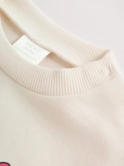 Sets En Outfits|Sweaters En Hoody´S*Next - Baby Sweatshirt and Leggings 2 Piece Set (0mths-2yrs) Ecru