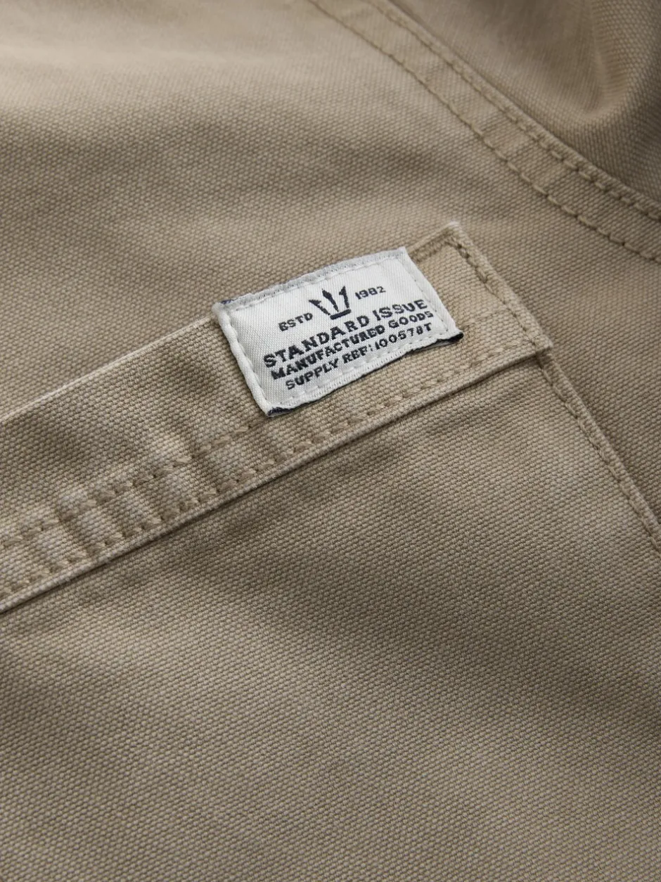 Shirts|Next - Corduroy canvas shacket overshirt met kraag Ecru