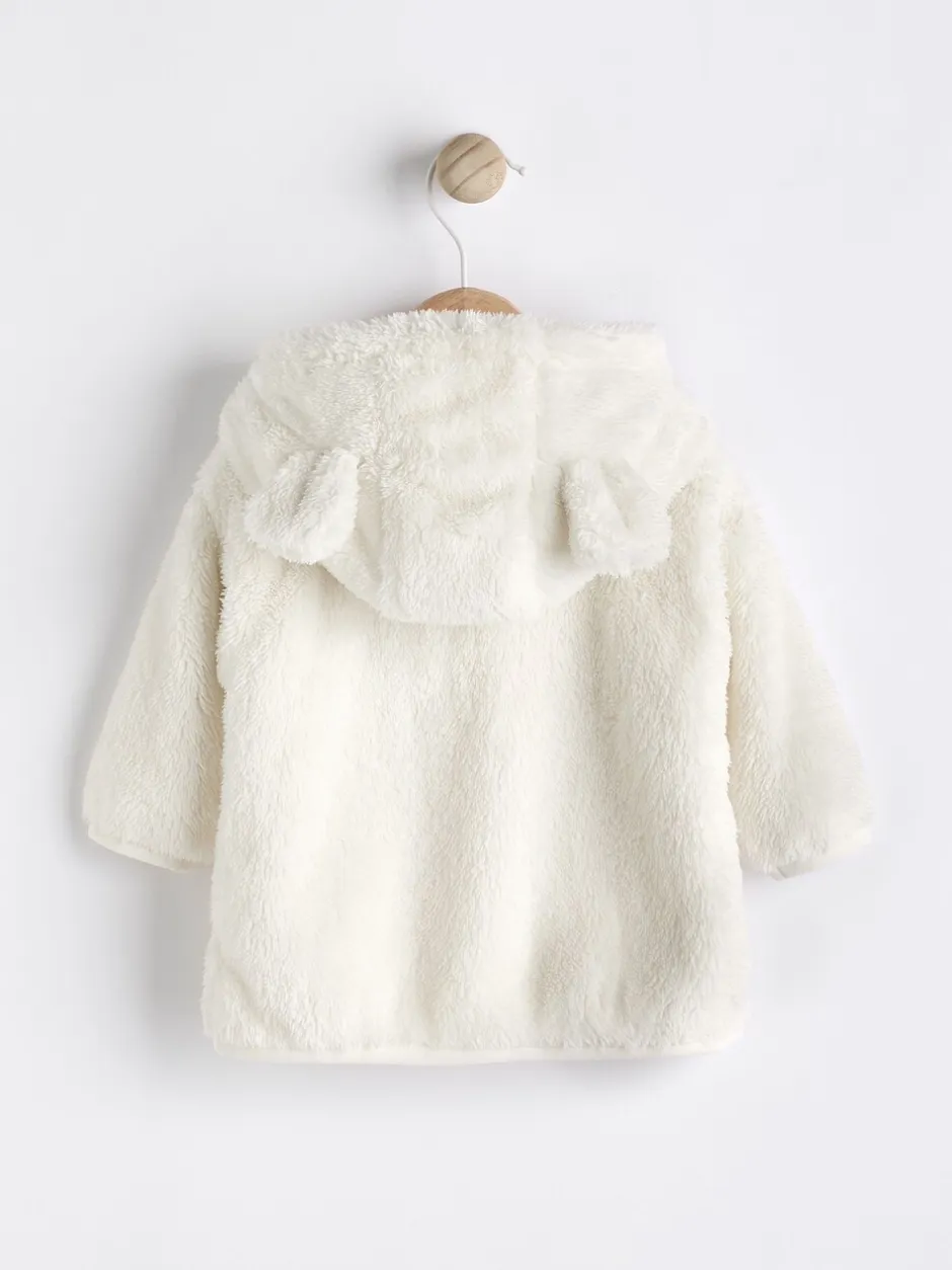 Jassen, Jacks En Kinderwagenpakjes|Jassen En Jacks|Next - Fleece babyjack met capuchon (0mnd-2jr) Ecru