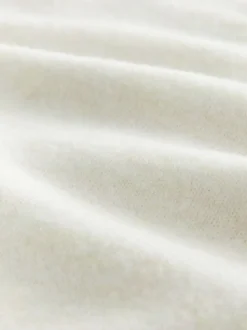Gebreide Kleding|Next - Gebreide trui met ronde hals van wol Ecru