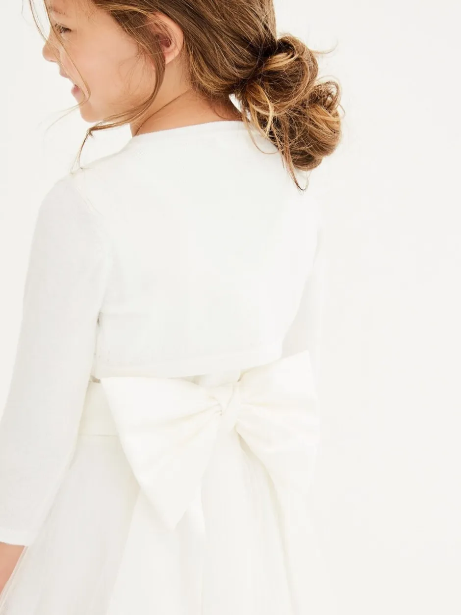 Gebreide Kleding*Next - Gelegenheidsvest met bolero (3 mnd- 16 jr) Ecru