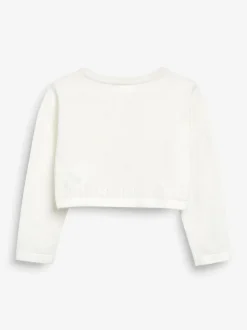 Gebreide Kleding*Next - Gelegenheidsvest met bolero (3 mnd- 16 jr) Ecru