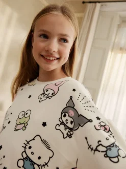 Nachtkleding En Pyjama's|Pyjama's|Next Ecru - Hello Kitty Cosy Fleece Pyjamas 1 Pack (3-16yrs)