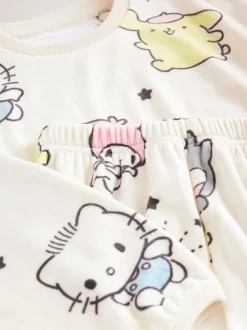 Nachtkleding En Pyjama's|Pyjama's|Next Ecru - Hello Kitty Cosy Fleece Pyjamas 1 Pack (3-16yrs)
