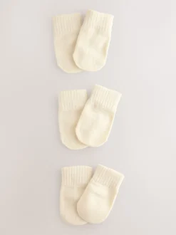 Mutsen, Handschoenen En Sjaals|Next - Magic Wanten 3 Verpakking (3mnd -6jr) Ecru