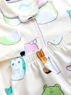 Nachtkleding En Pyjama's|Pyjama's*Next Ecru - Squishmallow-pyjama met knoopsluiting (5-14jr)