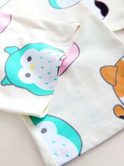 Nachtkleding En Pyjama's|Pyjama's*Next Ecru - Squishmallow-pyjama met knoopsluiting (5-14jr)