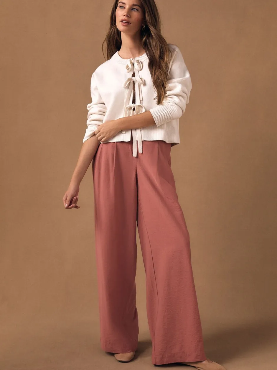 Gebreide Kleding*Next - Supersoft Tie Front Knitted Cardigan Ecru