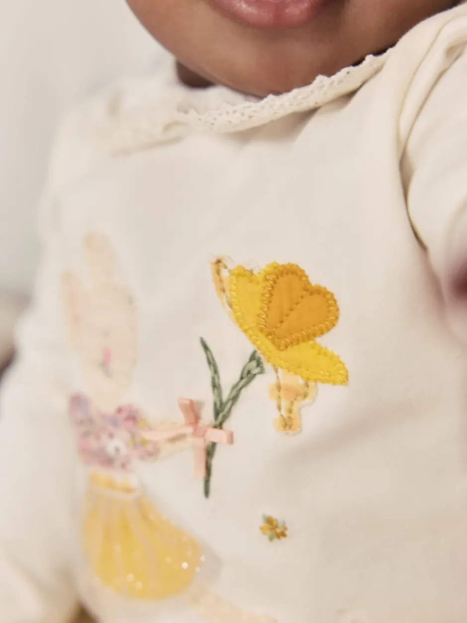 Tops|Sets En Combisets*Next - Long Sleeve Top and Legging Baby 2 Piece Set (0mths-2yrs) Ecru Fairy Mouse