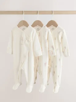 Babypakjes En Babypyjama's|Next Ecru Fairy Mouse - Set van 3 babypyjama's (0-2jr)