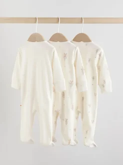 Babypakjes En Babypyjama's|Next Ecru Fairy Mouse - Set van 3 babypyjama's (0-2jr)