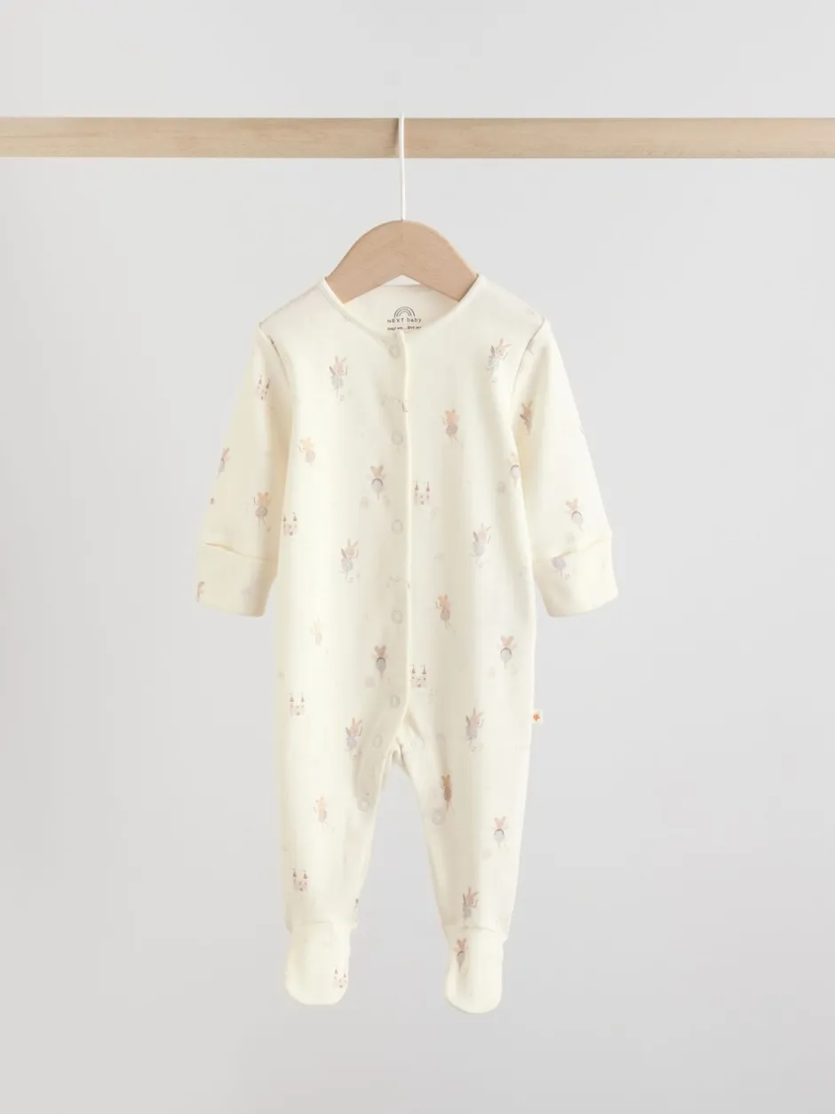 Babypakjes En Babypyjama's|Next Ecru Fairy Mouse - Set van 3 babypyjama's (0-2jr)