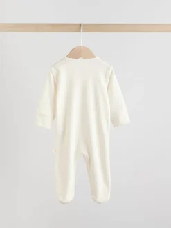 Babypakjes En Babypyjama's|Next Ecru Fairy Mouse - Set van 3 babypyjama's (0-2jr)