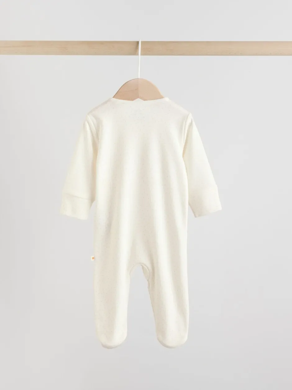 Babypakjes En Babypyjama's|Next Ecru Fairy Mouse - Set van 3 babypyjama's (0-2jr)