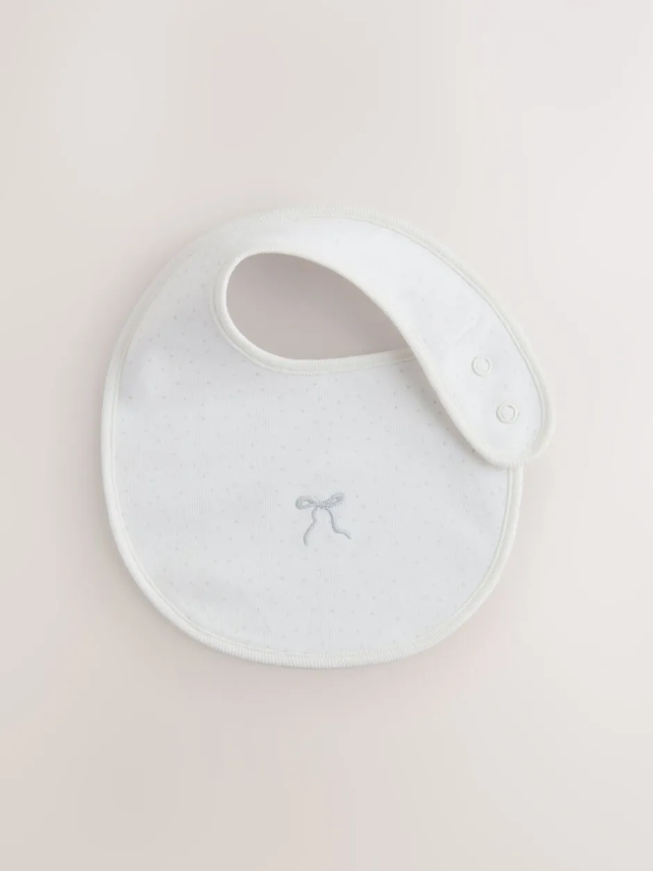 Slabbetjes*Next Ecru Fairy Mouse - Verpakking met 3 babyslabbetjes
