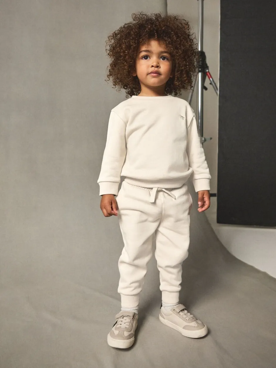Joggingbroeken|Sweaters En Hoody´S*Next Ecru gebroken wit - Set met sweatshirt en joggingbroek (3mnd-7jr)